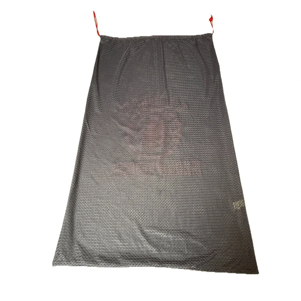 Tommy Hilfiger Mesh Drawstring Shoe Bag Navy Red Travel Storage Sack 21x34
